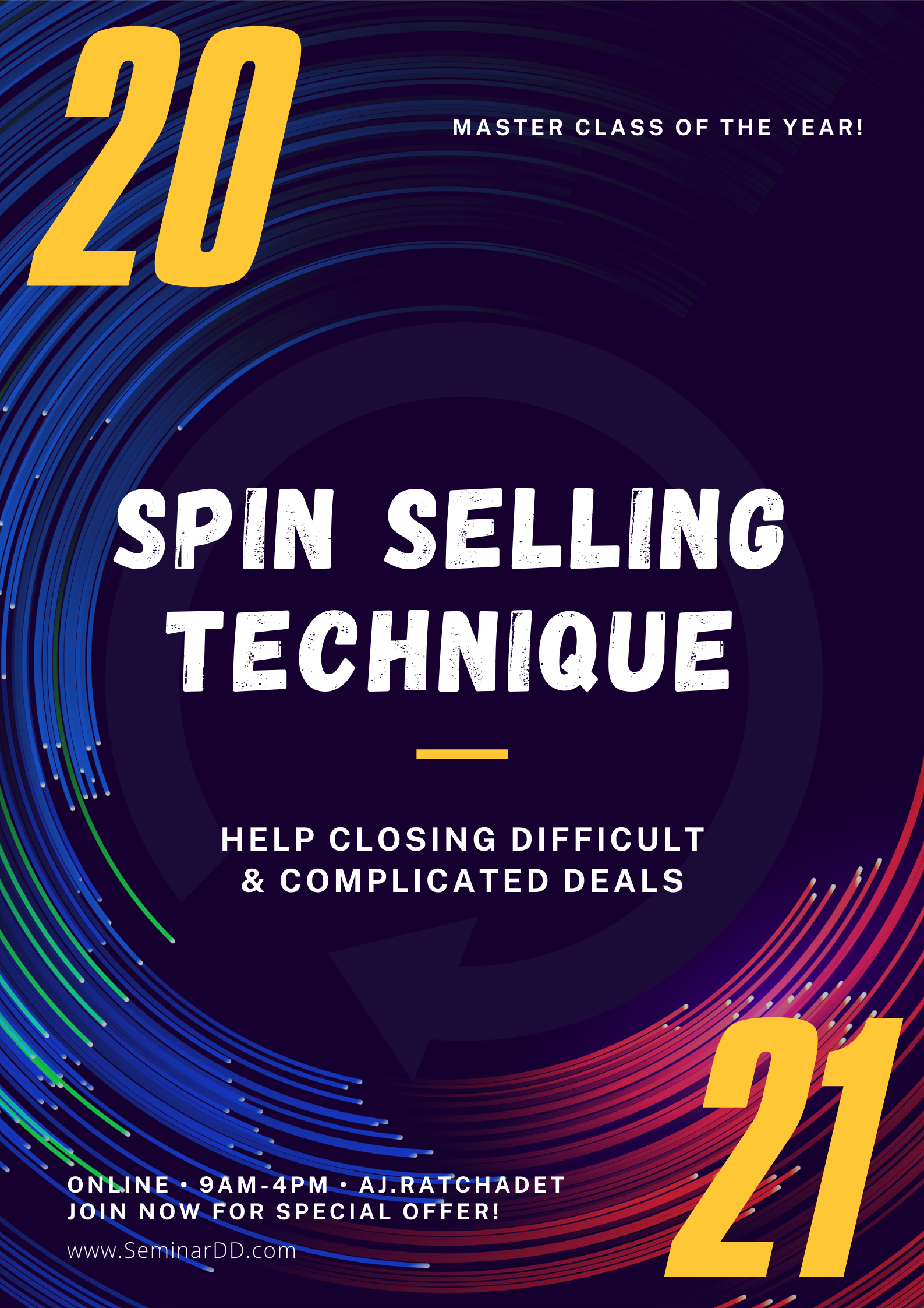 หลักสูตรอบรม หลักสูตรอบรม ! เทคนิค SPIN Selling เพื่อปิดการขาย (SPIN Selling Technique to Close the Sales) - หลักสูตรเต็มวัน