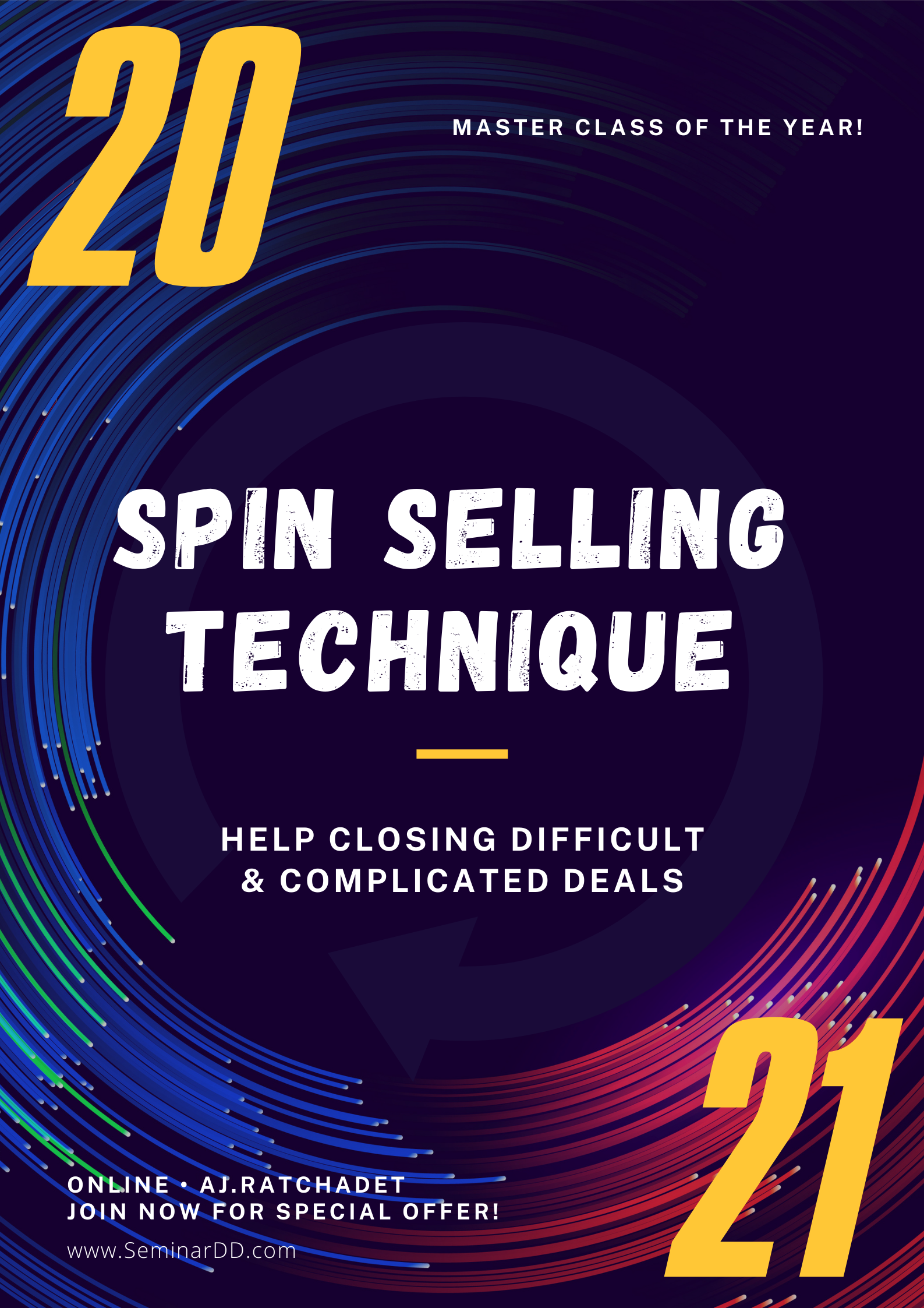 Online by Zoom หลักสูตร เทคนิค SPIN Selling เพื่อปิดการขาย (SPIN Selling Technique to Close the Sales)