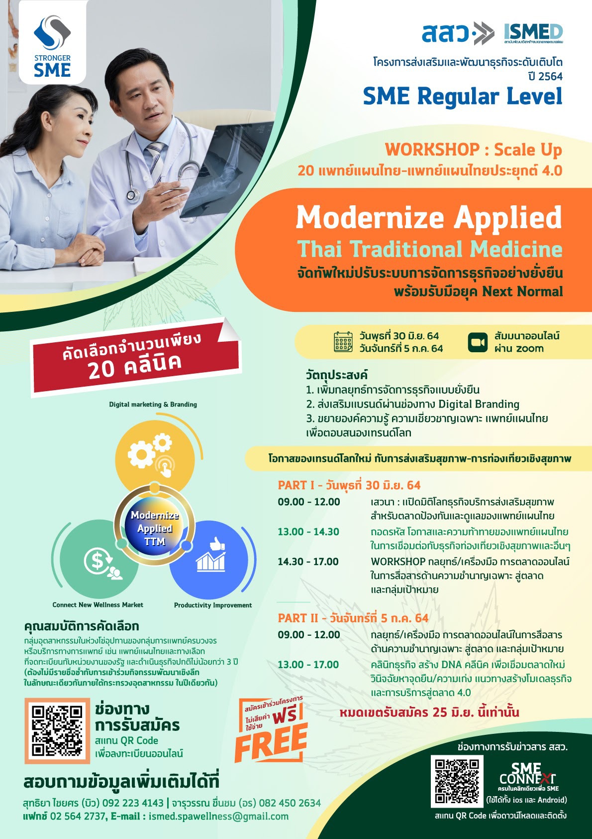 WORKSHOP - Scale Up 20 แพทย์แผนไทย-แพทย์แผนไทยประยุกต์ 4.0